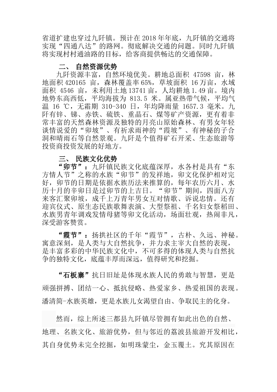 某县民族文化旅游产业园区发展规划概论_第3页