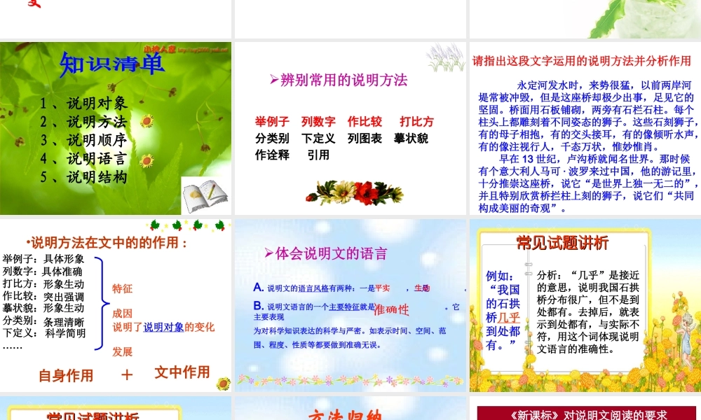 现代文阅读专题之说明文阅读办公室