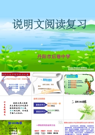 现代文阅读专题之说明文阅读办公室