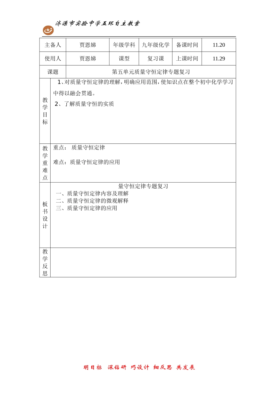 质量守恒定律复习_第1页