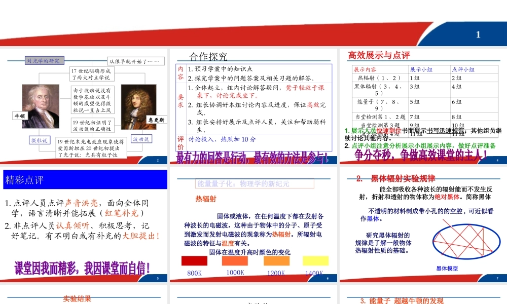 能量量子化物理学的新纪元课件