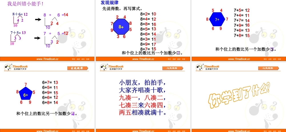 第八单元第二第1课时《8、7、6加几》课件