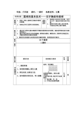篮球的基本技术-双手胸前传接球--伍青松