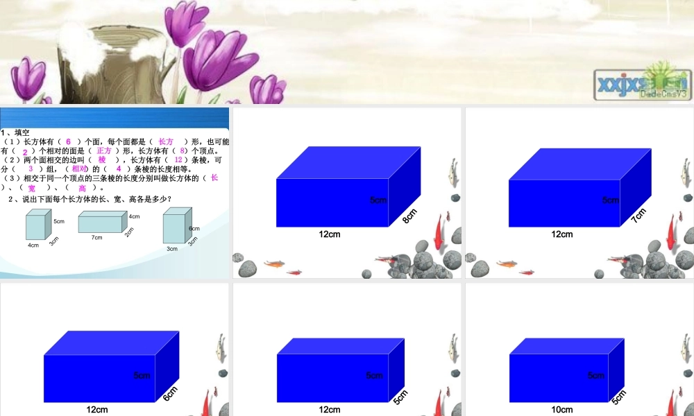 正方体认识课件