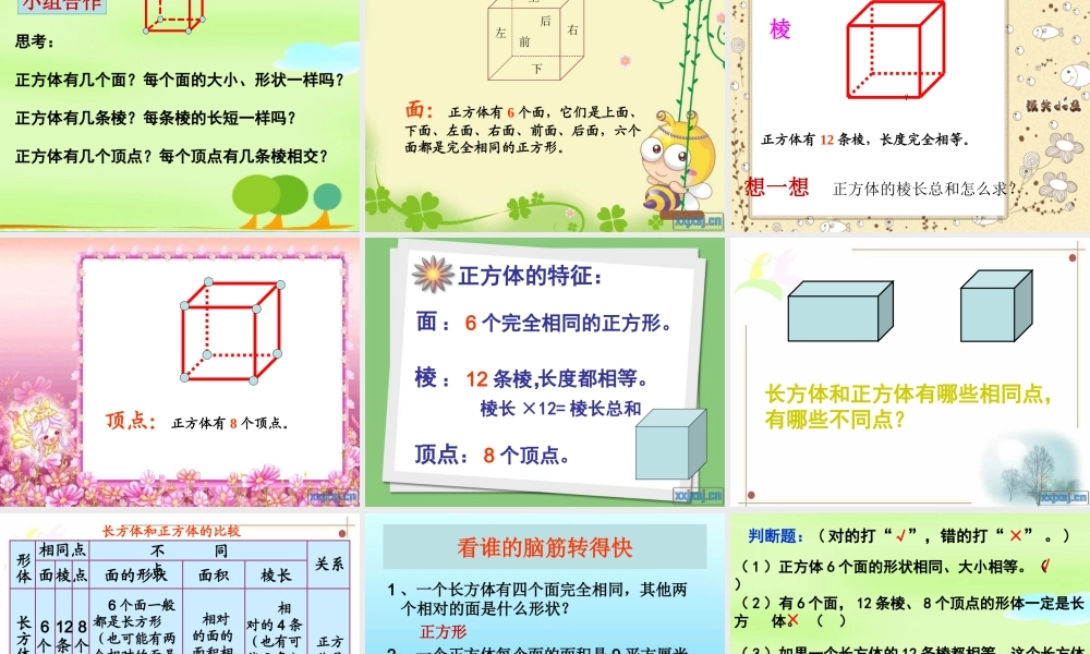 正方体认识课件