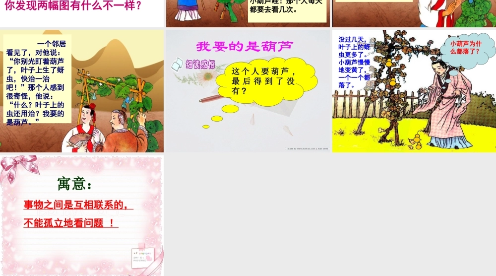 改我要的是葫芦课件