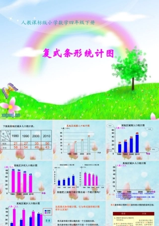 纵向复式条形统计图