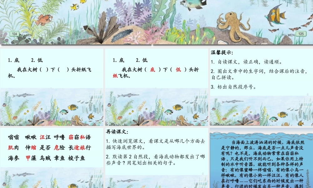 《海底世界》配套课件