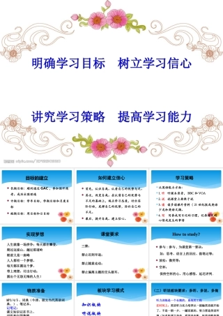 高一年级英语学法指导