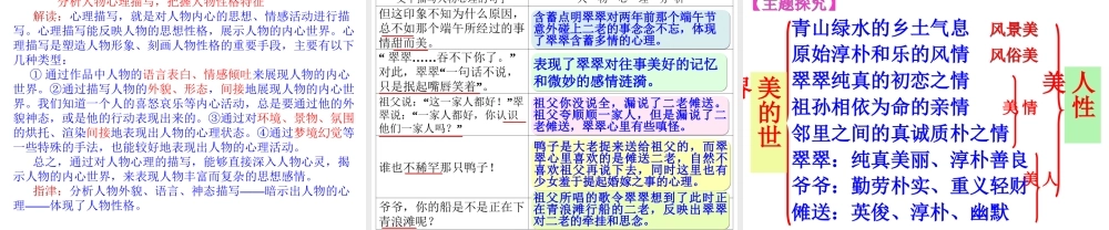 边城课件人教版必修