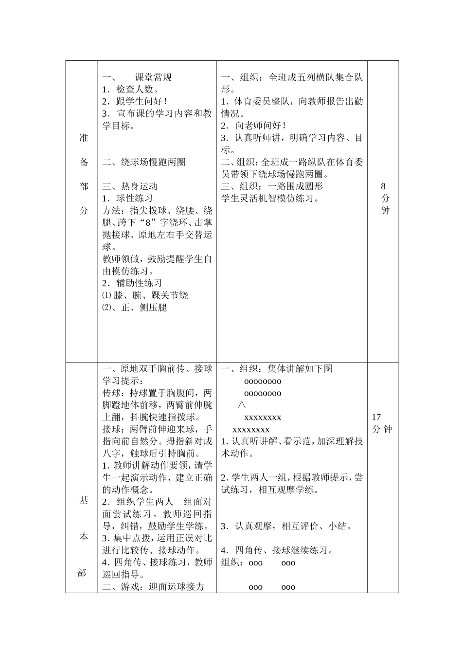 四年级篮球课教案_第2页