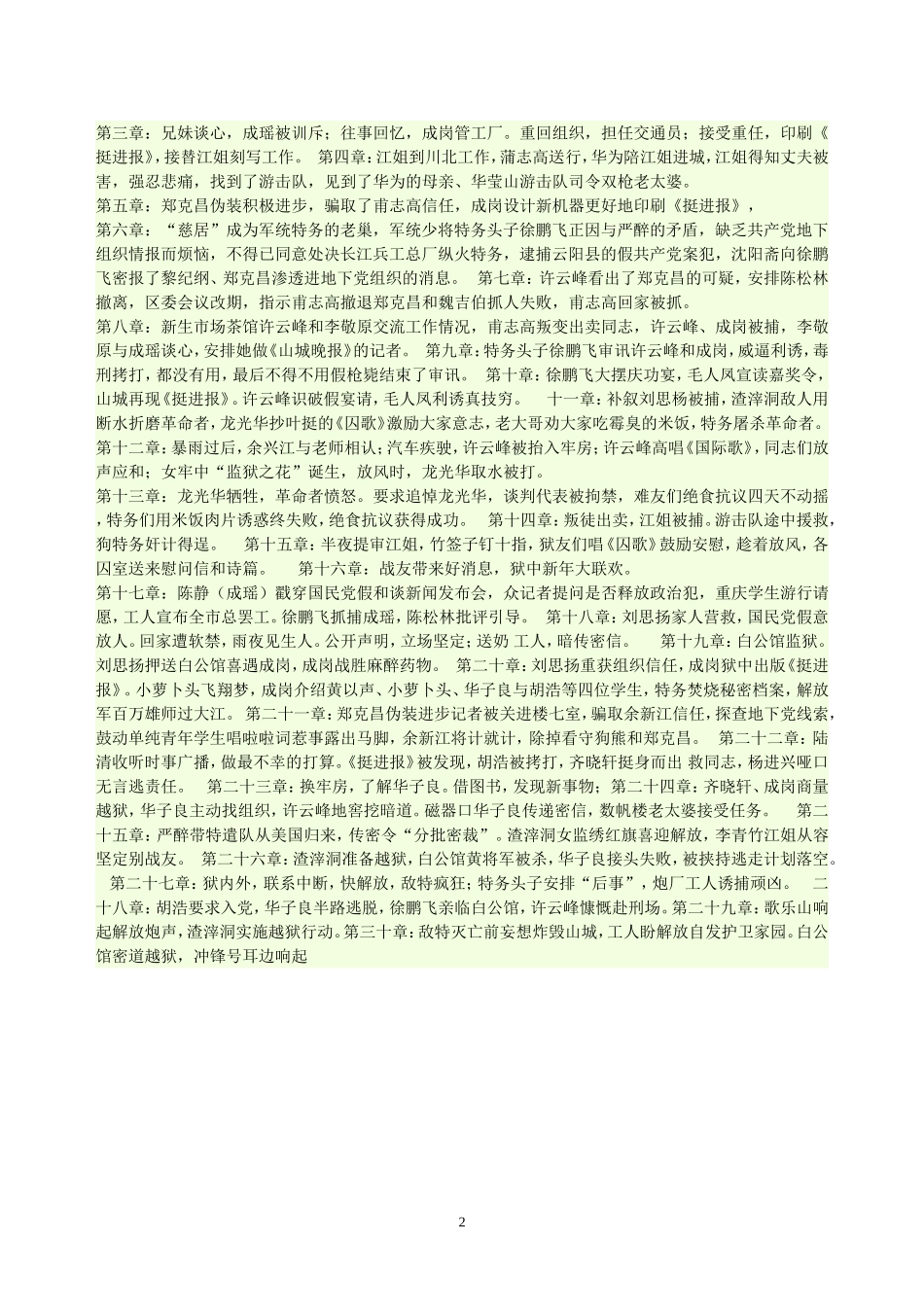 红岩故事梗概_第2页