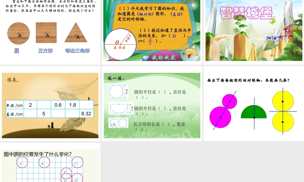 六年级上册北师大版数学数学圆的认识（二）课件