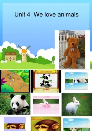 片示范课Weloveanimals