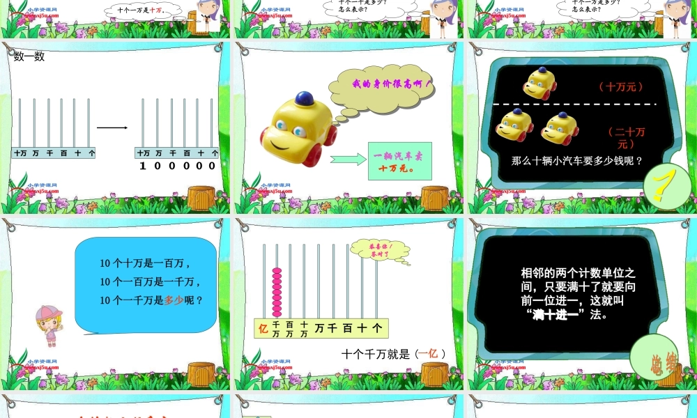 北师大版数学四年级上册《数一数》课件