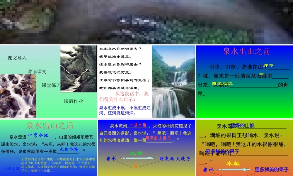 《泉水》教学课件(3)