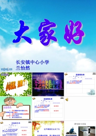 小学科学教科版《生活中的静电现象》