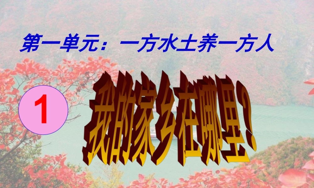 小学思品课件