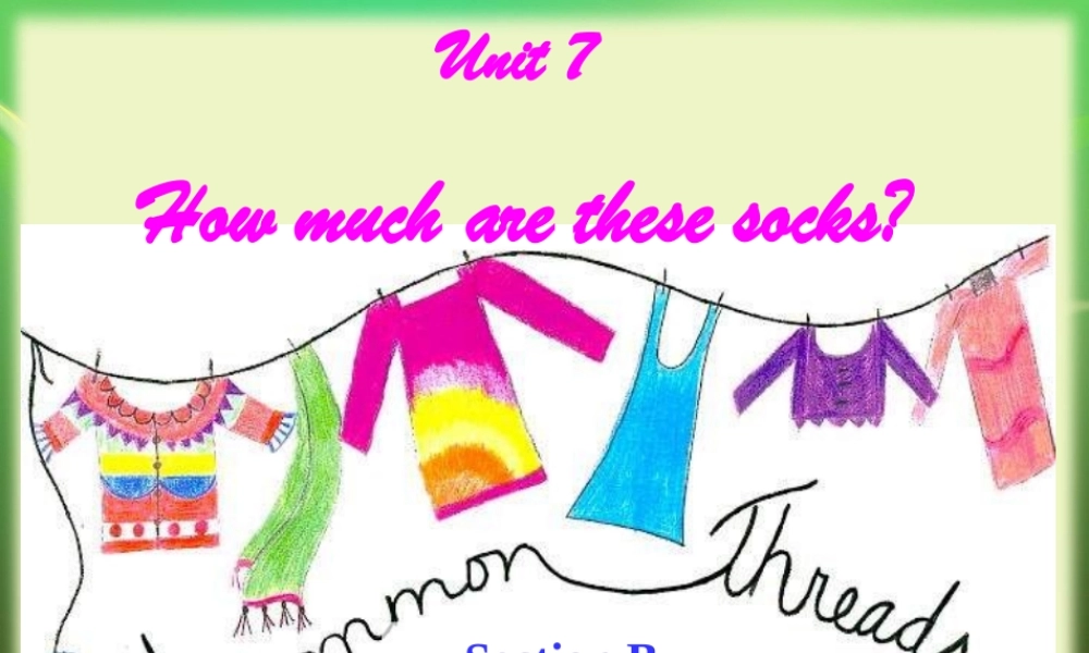 七上unit7SectionB1a-1e