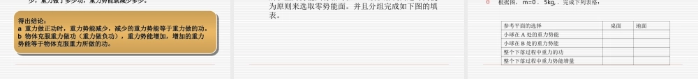 物理重力势能说课