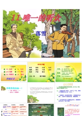 唯一的听众PPT课件 (2)