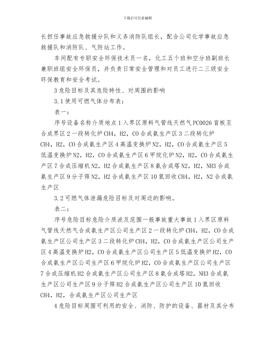 变配电设备设施事故应急预案与可燃气体泄漏事故应急救援预案汇编_第3页