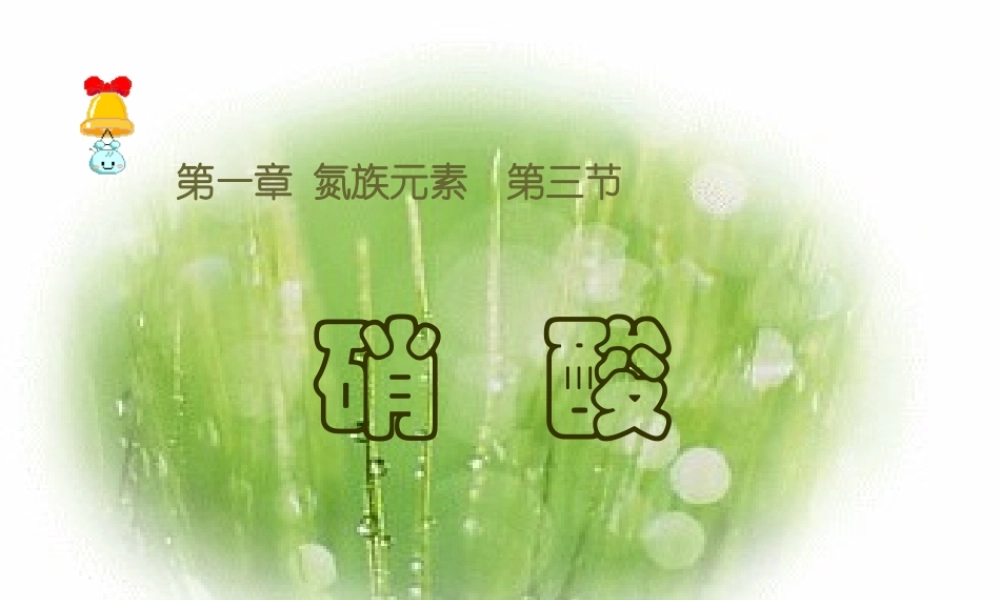 硝酸优秀课件