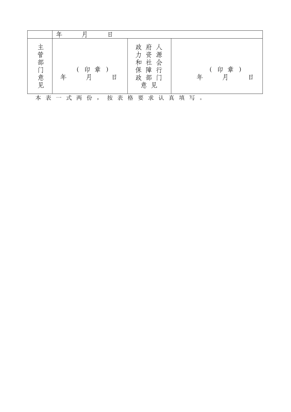阜阳市事业单位岗位职务聘任审核表_第2页