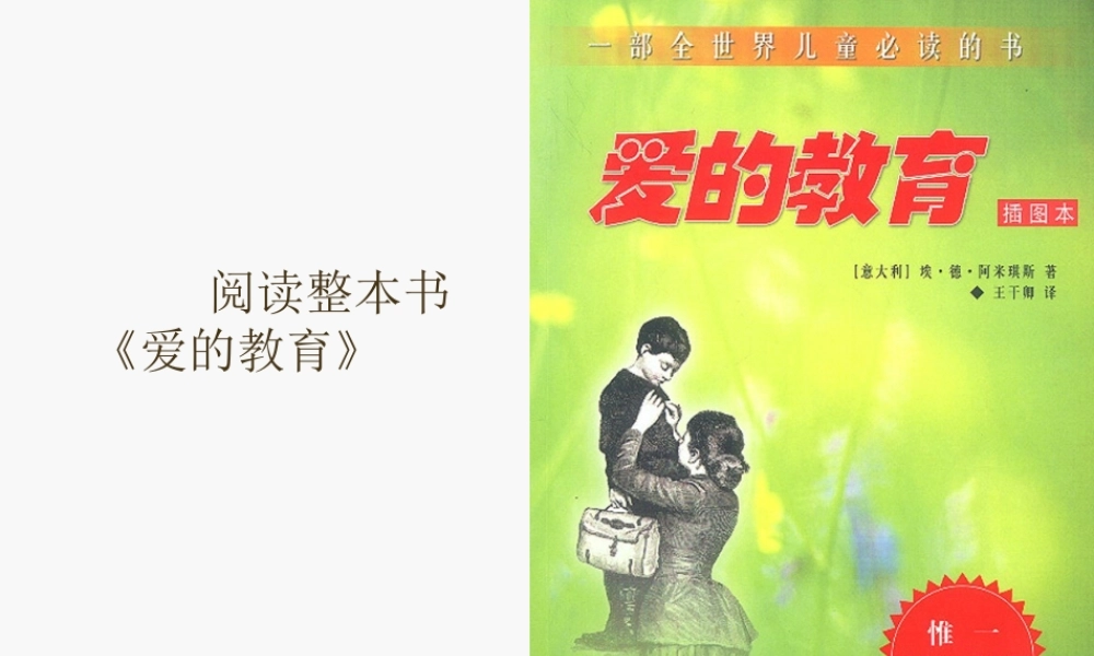 班级读书会爱的教育