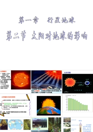 太阳对地球的影响 