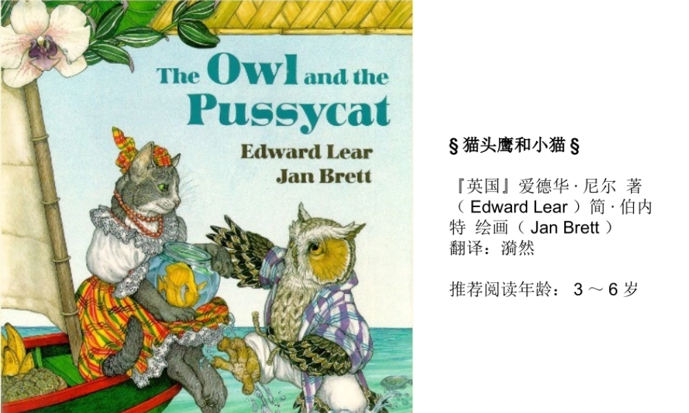 猫头鹰和小猫绘本