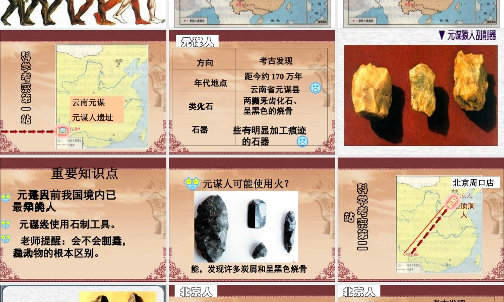 第1课中华大地的远古人新