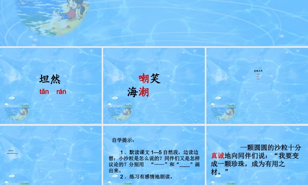 圆圆的沙粒课件