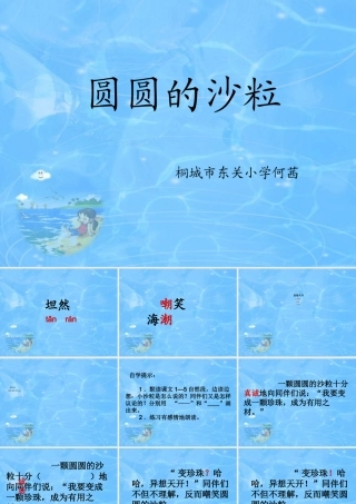 圆圆的沙粒课件