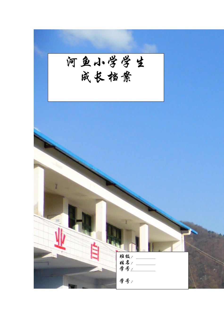 河鱼小学生成长档案_第1页
