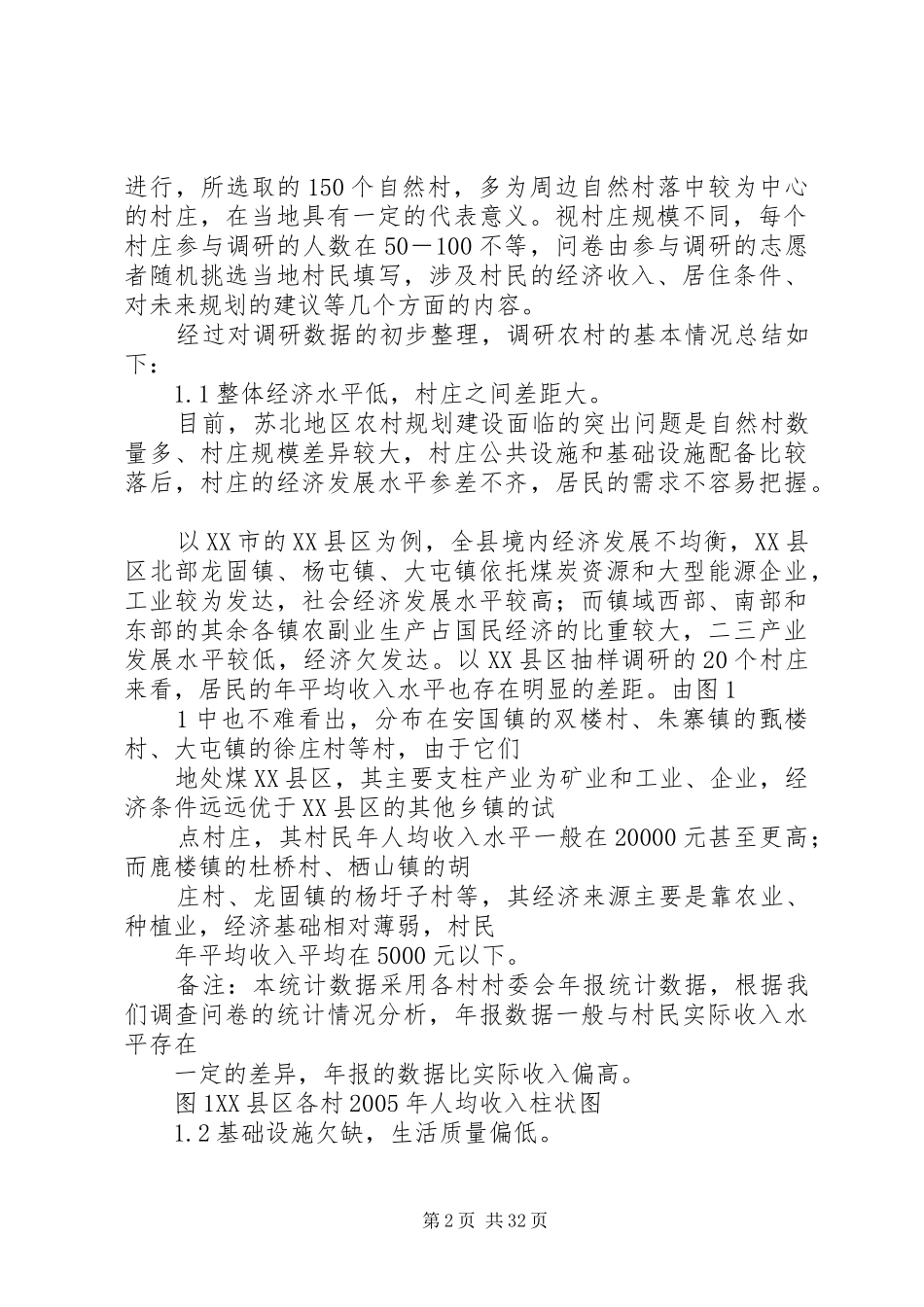 苏北新农村建设现状调查及若干规划问题研究_第2页