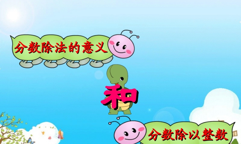 许革敏分数除法