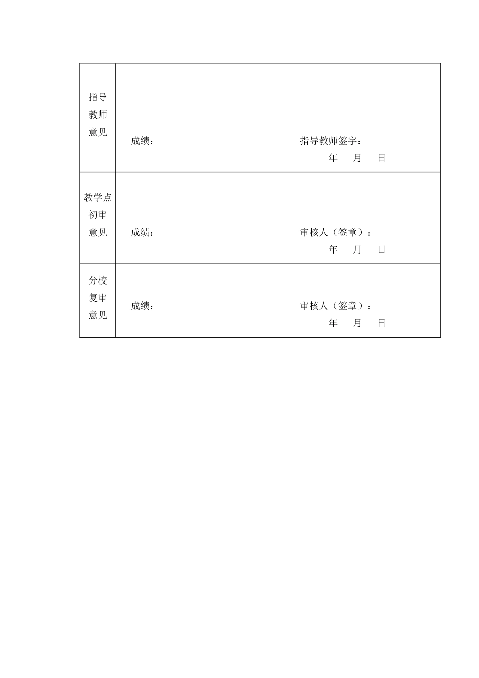 宜春电大学生社会实践考核表_第3页