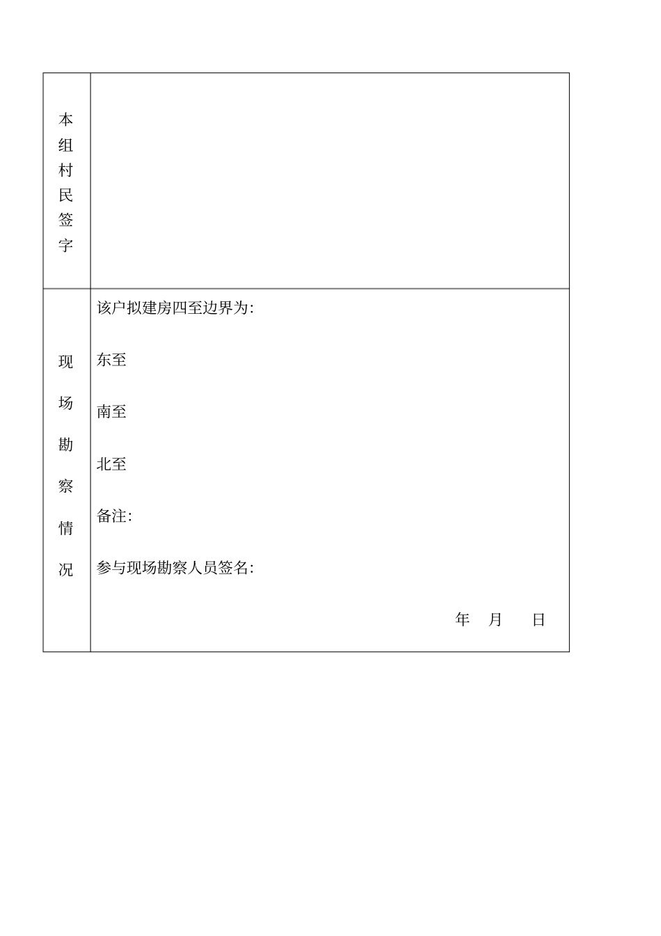 农村居民建房申请表_第2页