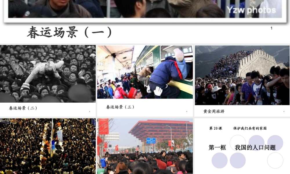 我国的人口问题(上课课件)