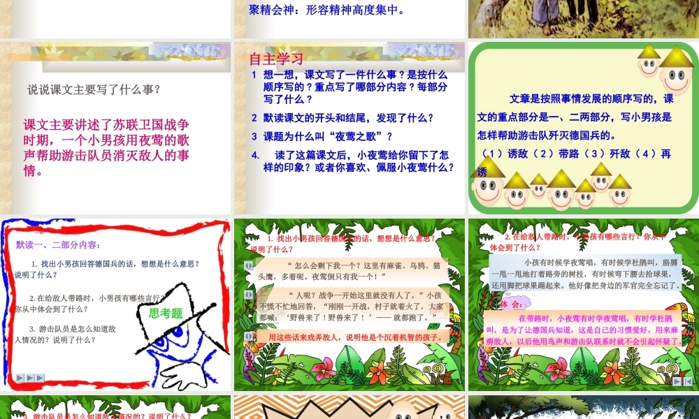 《夜莺之歌》课件