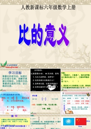 人教新课标数学六年级上册《比的意义_10》PPT课件