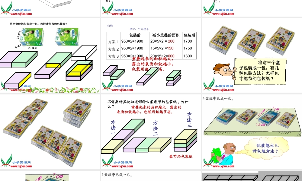 《包装的学问》北师大版数学五年级下册PPT课件
