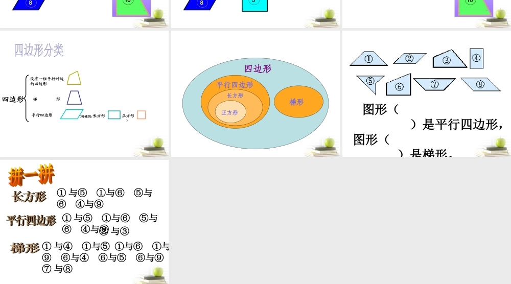 四年级数学下册四边形分类5课件北师大版