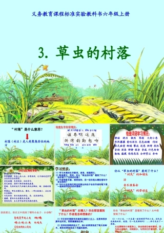 《草虫的村落》课件