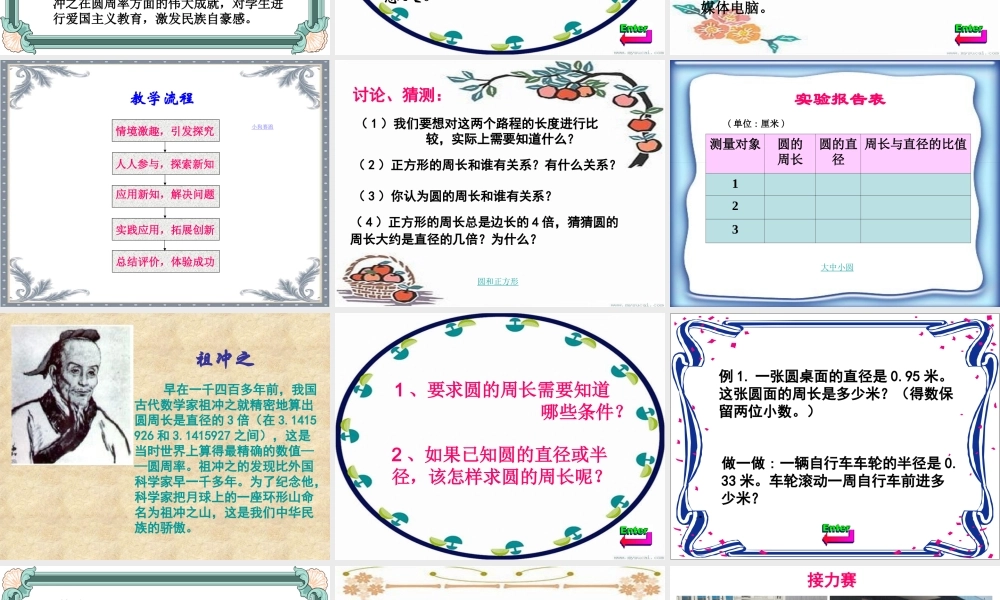 《圆的周长》说课课件