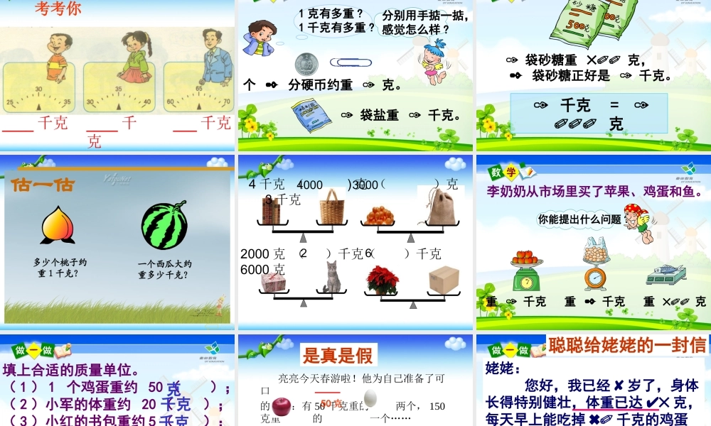 《克与千克》PPT课件 (2)