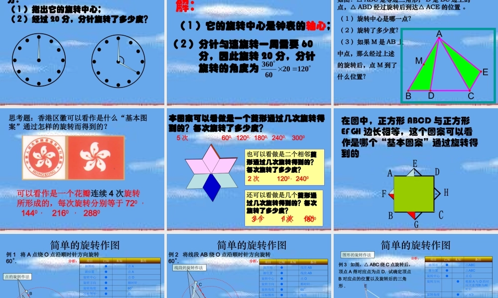 图形的旋转课件 