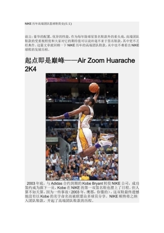 运动鞋的科技运用及发展(四)