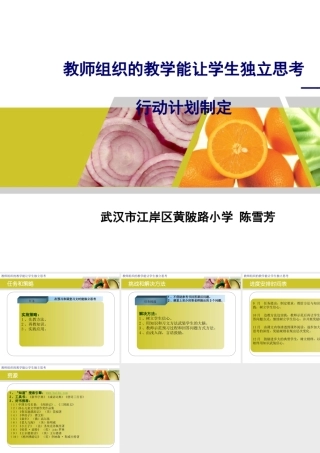 制定行动计划陈雪芳